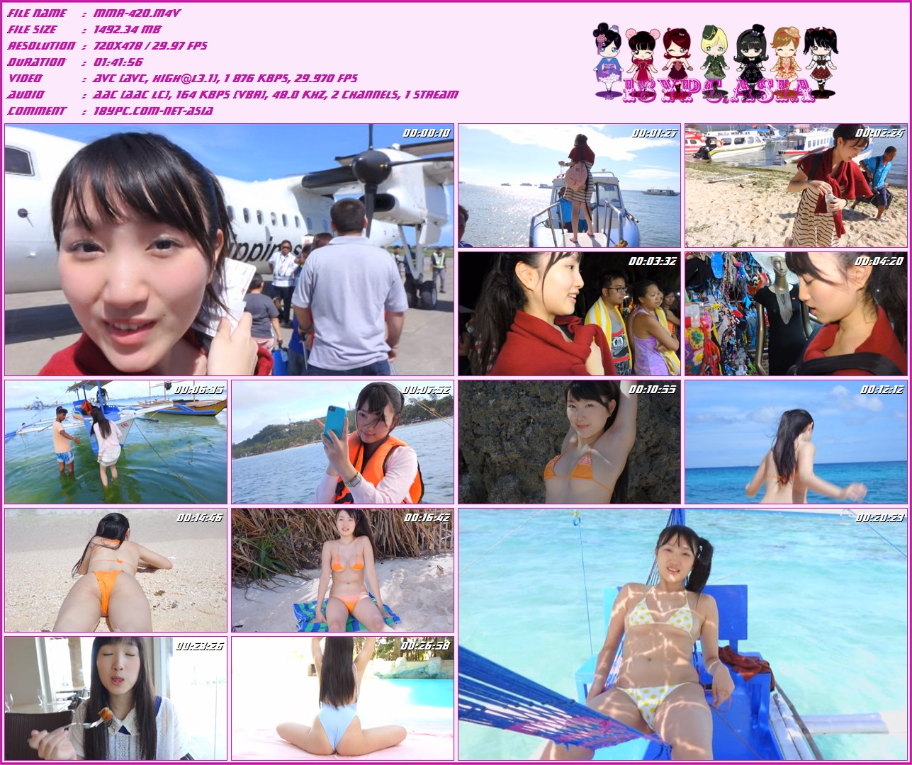 MMR-420 Nana Tanaka DVD - Sweet Heart ボラカイアイランド 田中菜々- グラビアで大活躍【田中菜々】チャンの最新イメージDVDがスパイスビジュアルよりリリース決定!今回はボラカイ島という離島で撮影を決行し、これまでとも一線を越えた期待の最新作です!!菜々ちゃんが見つめる視線。その先に広がる大海原と自然の中で過ごした二人だけのバカンスが繰り広げられる♪これほどにもセクシーなBODYを晒して癒してくれるのは彼女だけ!堪能して下さい。